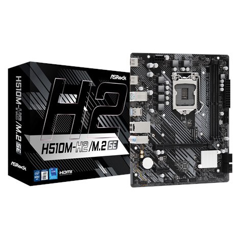 ASRock | H510M-H2/M.2 SE | Rodzina procesora Intel | Gniazdo procesora LGA1200 | DDR4 | Ilość złączy SATA 4